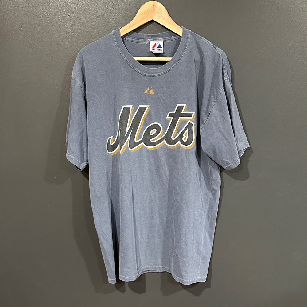 Majestic Mets Graphic Crewneck T-Shirt Piazza